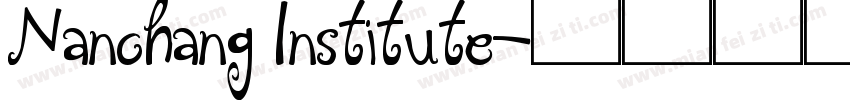 Nanchang Institute字体转换